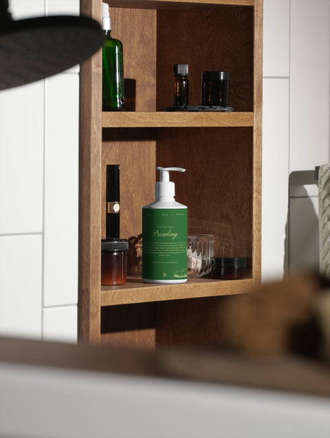 Front view of Sensitive Scalp Shampoo packaging highlighting a gentle formula for sensitive scalps