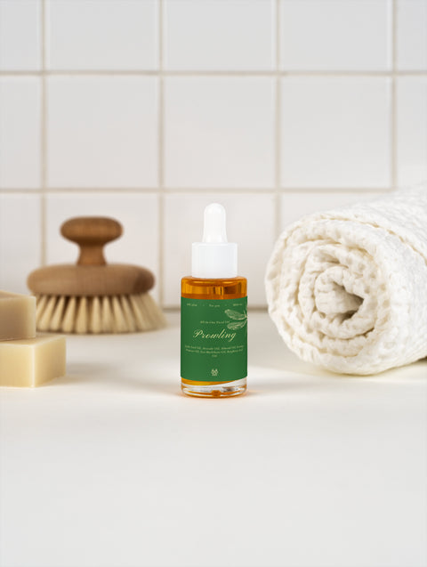 Premium All-in-One Facial Oil bottle designed for daily skin nourishment and hydration