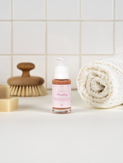 Premium Peptide Anti-Aging Serum bottle designed to support hydration and smoother-looking skin